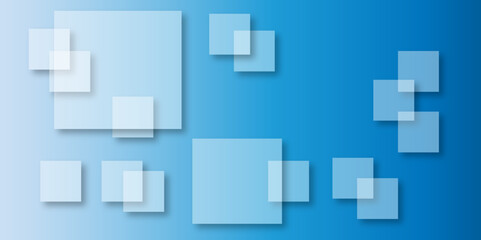 Abstract modern blue background with gradient colors and stylish line and square decorations for business presentation design. Abstract Blue Cube square, light and shade creative Background. 
