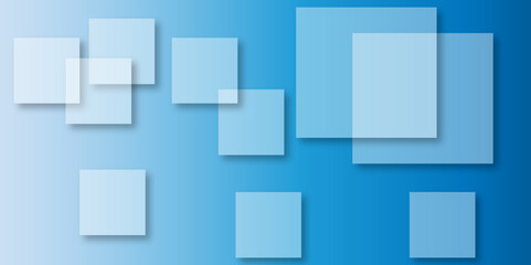 Abstract modern blue background with gradient colors and stylish line and square decorations for business presentation design. Abstract Blue Cube square, light and shade creative Background. 