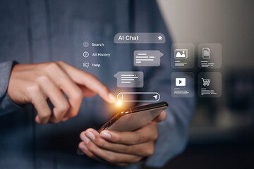 AI Chatbot Mobile Interface Artificial Intelligence Technology