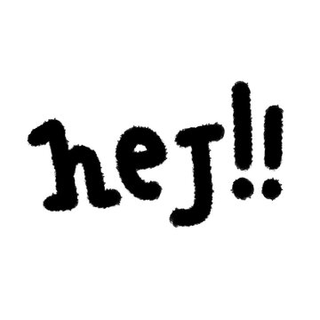 hej png outline cute cartoon handwrite design clipart and lineart doodle element