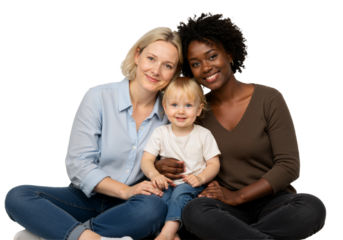 portrait of a happy young family