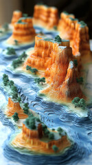 Majestic Canyon Landscape Carved by Natural Forces Wallpaper