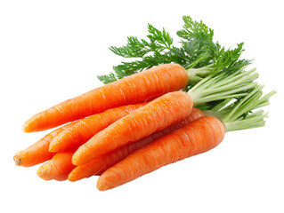 Carrot Heap of vegetable isolated on white background 