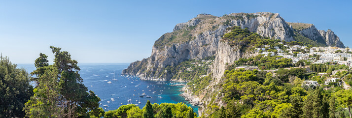 Capri panorama in summer, Campania, Italy