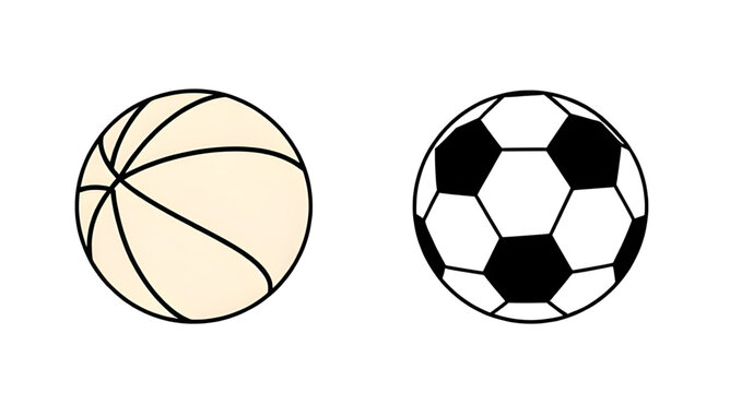 sports balls, ball vector, basketball illustration, football illustration, soccer illustration, isolated balls, sports equipment, athletic balls, game balls, team sports, basketball icon, football ico