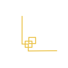 gold chinese oriental corner