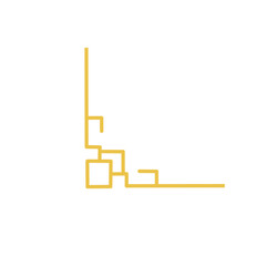 gold chinese oriental corner