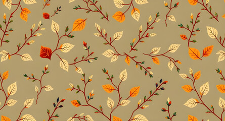 autumn leaves art, autumn background, foliage seamless pattern, colorful autumn leaves, autumn leaves texture, autumn garden pattern, seasonal foliage background, autumn leaves repeat, rustic autumn p
