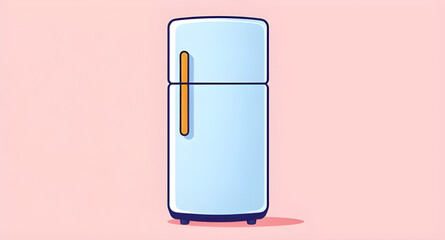  Fridge icon, Kitchen refrigerator, Modern fridge, Two-door refrigerator, Double door fridge, Refrigerator vector, Appliance illustration, Fridge isolated, Refrigerator on white background, Home appli