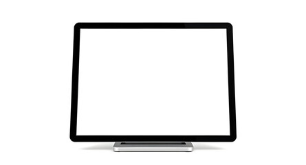  Portable tablet PC, Tablet front view, Black tablet device, Sleek digital tablet, White background tablet, Mobile computing device, Tablet screen mockup, Isolated tech gadget, Smart tablet illustrati