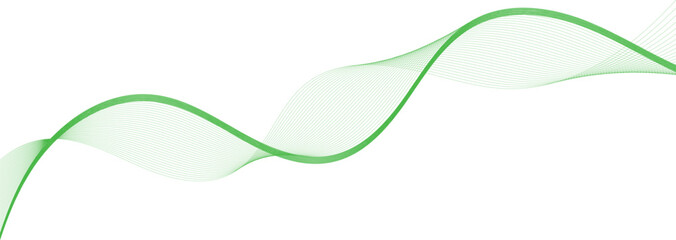 Green and white abstract design creates a sense of tranquility and movement across a smooth background.