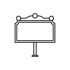 signboard line art