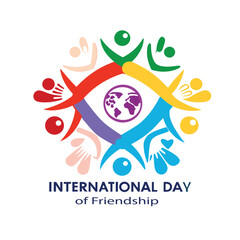 Friendship Day Abstract Design 