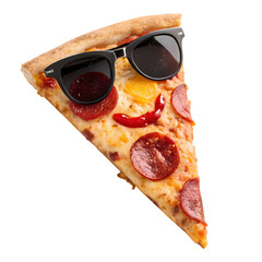 Cool Pizza Slice: A Delicious Visual for Food Blogs & Restaurants
