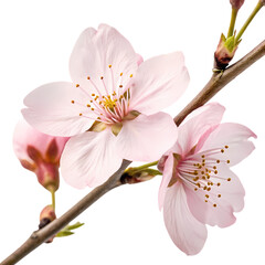 Pink Cherry Blossoms: Spring Flowers, Delicate Petals, Close-up Macro Photography of Blooming Branches, Nature's Beauty, Floral Background