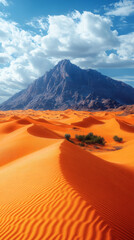 Scenic Desert View with Rugged Natural Features Wallpaper