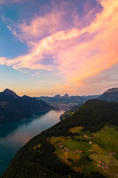 Emmetten - Vierwaldst&auml;ttersee - Schweiz - Sonnenunterang - switzerland - sunset - Ingenbohl