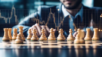 Strategic business analysis with chess and stock market data for financial planning and decision making