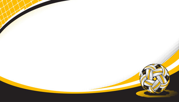 Sepak Takraw ball background design with empty space for text. Sport concept
