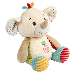 Charming Plush Rhino Toy: Colorful Baby Gift Ideas