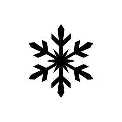 Obraz premium Geometric Snowflake Silhouette Vector Art Winter Season