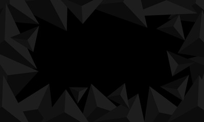 black abstract geometric background