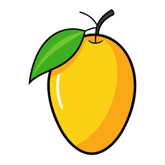 mango line art vector image