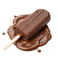 Melting Chocolate Ice Cream Bar: A Delicious Summer Treat Photography