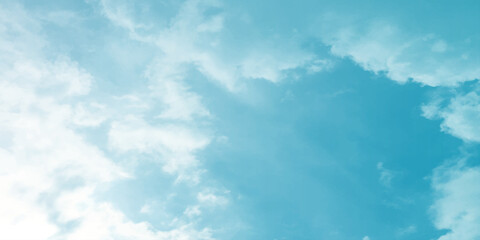 Sky blue effect clouds sunny light effect soft splashed reflection wallpaper. Clouds floating in the sky often evoke a feeling of calm or serenity, the peaceful mood of the image a storm approaching b