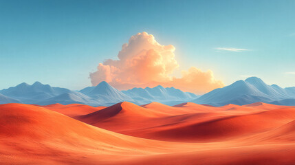 Scenic View of a Vast and Arid Desert Terrain