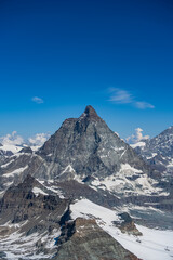 Obraz premium Matterhorn - Zermatt - swiss alps - schweiz - switzerland - Matterhorn Glacier Trail 