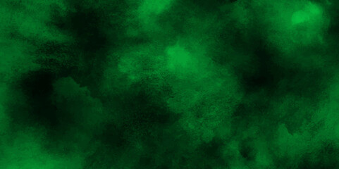 Abstract smoke texture background. Powder explosion on background. Dark Green fog isolated on black background. Fume overlay design.