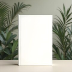 Luxury Book Cover Concept: White Hardback with Subtle Tropical Texture