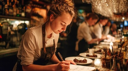 Notes of the Night Behind the Bistro Bar