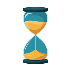 Classic Hourglass Time Passing Illustration