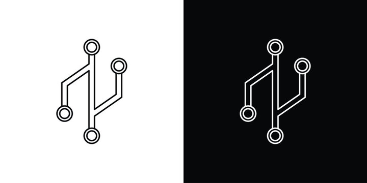 Version control icon vector for web, computer and mobile app