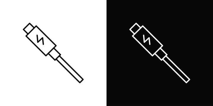 USB type c icon vector for web, computer and mobile app
