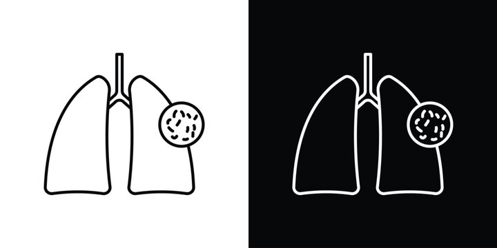 Tuberculosis TB icon vector for web, computer and mobile app