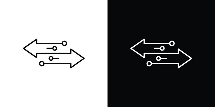 Transfer icon vector for web, computer and mobile app