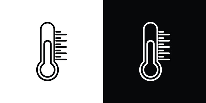 Thermometer icon vector for web, computer and mobile app