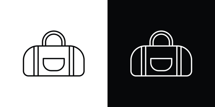 Sports bag icon vector for web, computer and mobile app