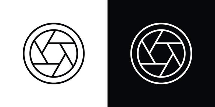 Shutter icon vector for web, computer and mobile app