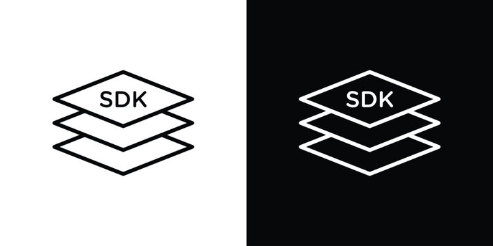 SDK icon vector for web, computer and mobile app