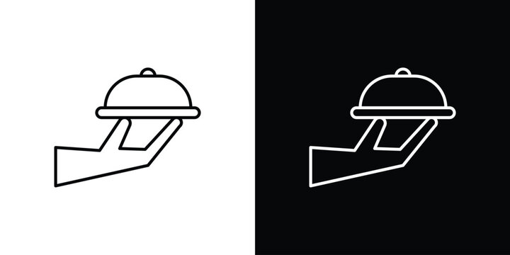 Restaurant Tray icon vector for web, computer and mobile app