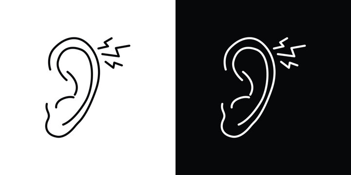 Otitis icon vector for web, computer and mobile app