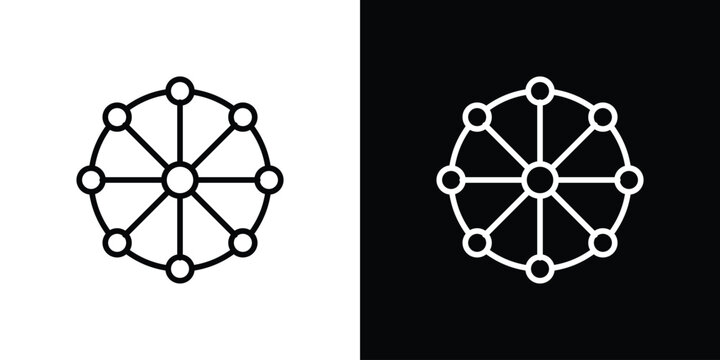 Multichannel icon vector for web, computer and mobile app