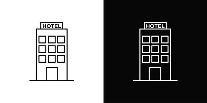 hotel icon vector for web, computer and mobile app