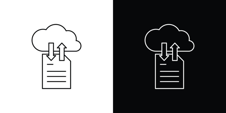 File sharing icon vector for web, computer and mobile app