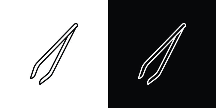 Eyebrow tweezers icon vector for web, computer and mobile app
