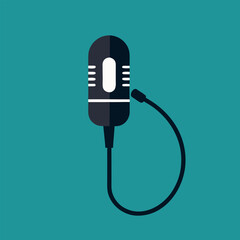 Lavalier Microphone Silhouette Simple Icon